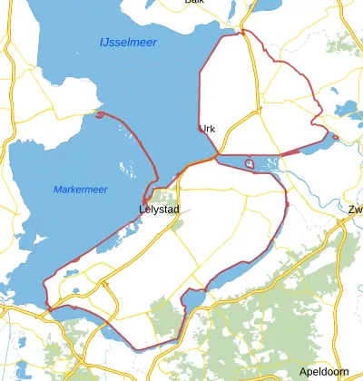 Kaart van Flevoland