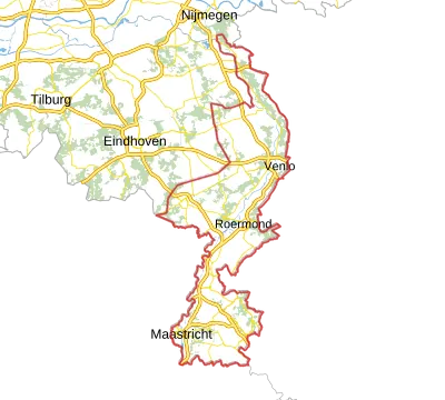 Kaart van Limburg