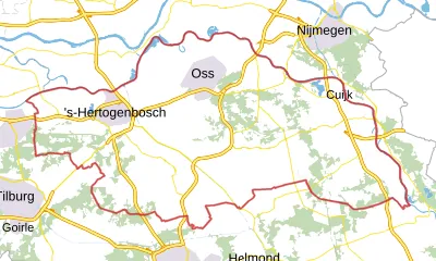 Kaart van Brabant-Noord
