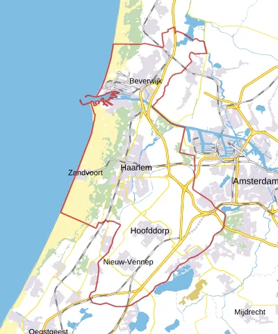 Kaart van Kennemerland