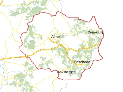 Kaart van Twente